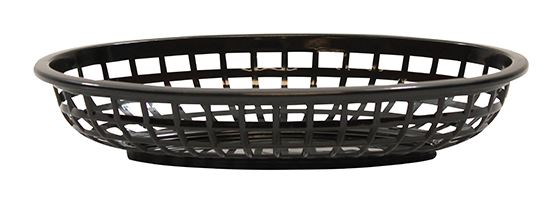 CESTO OVAL 24X15X5CM PRETO PP